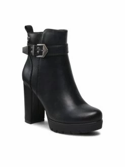 Flash Sale 🤩 Καλύτερη πώληση 👏 Η καλύτερη συμφωνία 🤩 Refresh Γυναίκες Biker Μποτάκια Μποτάκια 76741 Μαύρο 🔥 🌟 🔔