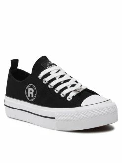 Εκπτωση 😀 Φτηνός ❤️ Το φθηνότερο 👍 Refresh Γυναίκες Κλειστά Παπούτσια 👟 👟 👟 Sneakers 79355 Μαύρο ❤️ 🧨 🛒