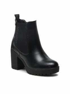 Προώθηση ❤️ Καλύτερη πώληση 🛒 Συμφωνίες 😉 Refresh Γυναίκες Biker Μποτάκια Μποτάκια 170063 Μαύρο 🧨 🤩 ❤️